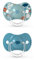 Suavinex 2 Succhietti con Tettarella Simmetrica Sx Pro per Bambini 6-18 Mesi, Tettarella più Piatta e Simmetrica in Silicone Flessibile, Azzurro