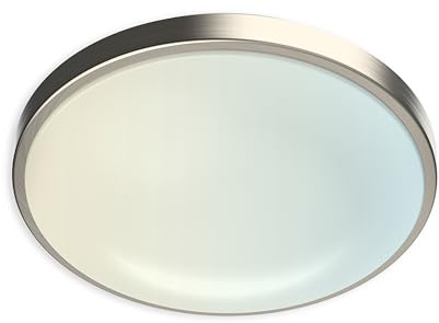 11 LED Flush Mount Ceiling Light Brushed Nickel Dimmable Adjustable Color Temperature Cozy Warm to Cool White Daylight 2700K 3000K 3500K 4000K 5000K Selectable 5CCT (11 inches)
