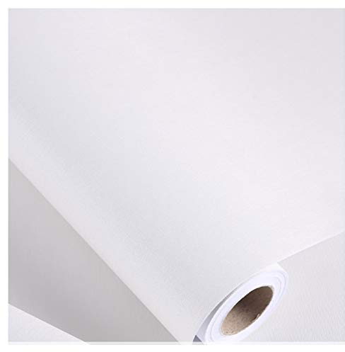 bandezid Vinilo Pegatina Muebles de Cocina Rollo Autoadhesivo Impermeable Vinilo Papel Adhesivo para Muebles Pegatina Vinilo Decorativos-Blanco cálido 122cm*15m