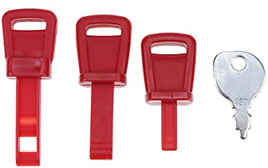 JEENDA Schneefräse Schneefräse Starter Zündschlüssel 490-241-0008 Kompatibel mit Briggs MTD Stratton Craftsman Tecumseh Rasen- und Gartenmotoren