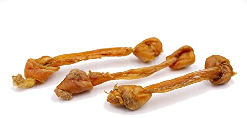 BREERs Getrocknete Rinderkopfhaut Kauknochen ca. 20 cm für Hunde 50 Stück aus eigener Deutscher Herstellung, Kauartikel für Groß & Klein