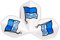 Hertha BSC Berlin Dartpfeil Flights 3er Set Dartflights blau-weiß