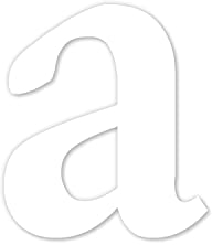 Buchstaben-Aufkleber a in weiß I Serifen I Höhe 20 cm I selbstklebende Haus-Nummer Ergänzung, Buchstabe zum Aufkleben für Außen, Briefkasten, Tür I wetterfest I kfz464a