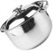 HEMOTON 18 cm Edelstahl Stockpot mit Abdeckung Instant Cooker Topf mit Griffsuppe Pasta- Topf- Druckdampfer- Kocher- Kocher Futterbecken Topf Metall Stewing Topf