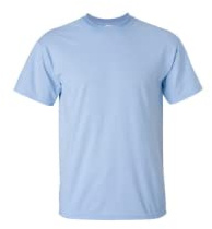 Gildan Blank Tee, (G500) Carolinablue