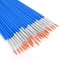 Prasacco 30 Stück Runde Pinsel, Kleine Künstlerpinsel Set Nylon Pinsel Detailpinsel für Körper, Gesicht, Felsen, Leinwand, Gemälde, Kinder und Erwachsene zum Zeichnen, Basteln (Blau)