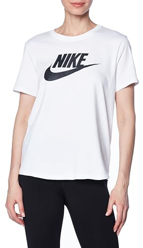 Nike DX7906-100 W NSW tee ESSNTL ICN FTRA T-Shirt Mujer White/Black Tamaño XL