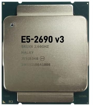 Procesador de CPU Intel Xeon E5-2690 V3 E5 2690v3 E5 2690 V3 2,6 GHz Usado de Doce núcleos, veinticuatro Hilos, 30 MB, 135 W, LGA 2011