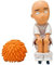 Luxetoys Saitama Niedliche Anime Figuren One Punch Man Charakter Figurine mit Toilette und Perücke 15 cm Modell Spielzeug Statue für den Schreibtisch