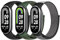 Bcuckood Nylon Sport Armband Kompatibel mit Xiaomi Smart Band 10/9/8 für Damen Herren Weiches Verstellbares Atmungsaktives Uhrenarmband Solo Loop Ersatzarmband für Xiaomi Mi Band 9/8