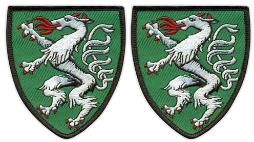 Set mit zwei Wappen der Steiermark - Aufbügler / Heissiegelrückseite - bestickter Aufnäher / Abzeichen / Emblem