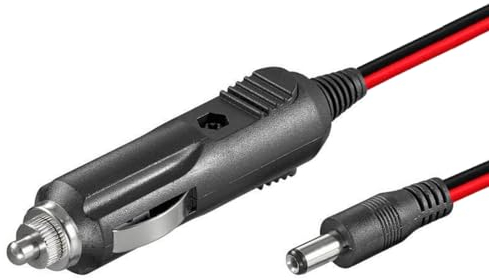 Bolwins H37S Auto Zigarettenanzünder Adapter mit Schalter – 12V/24V 5A DC-Kabel, 5,5x2,1mm Hohlstecker für Kamera, CCTV, Auto-Kühlschrank, LED-Lichtleisten, LKW/Boote – 120cm mit Sicherungsschutz
