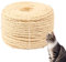 Casgee Sisalseil für Kratzbaum 8mm x 50m, Natur Sisal Seil, Seil für Kratzbaum, Sisal Kratzbaum Ersatz für Katzen, Kratzbaum Seil, Sisal Schnur für Kratzbaum Ersatz, Dekorieren von Häusern Natur