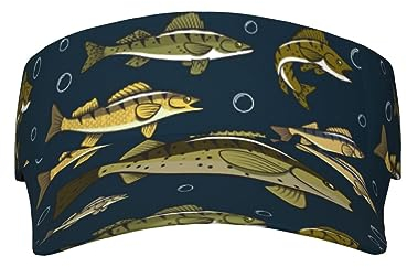 Visor Cap Sonnenhut Zander-Fisch-Reise Zander-Fisch-Reise
