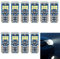 Pack de 10 Bombillas LED T10 W5W 6500k (Blanco) - Canbus Sin Errores, Alta Luminosidad, Larga Duración - Iluminación Interior del Automóvil
