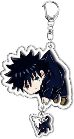 acsewater Jujutsu Kaisen Schlüsselanhänger Anime Game Print Acryl Schlüsselanhänger Anhänger Cartoon Schlüsselanhänger Satoru Gojou, Yuuji Itadori Keychain...