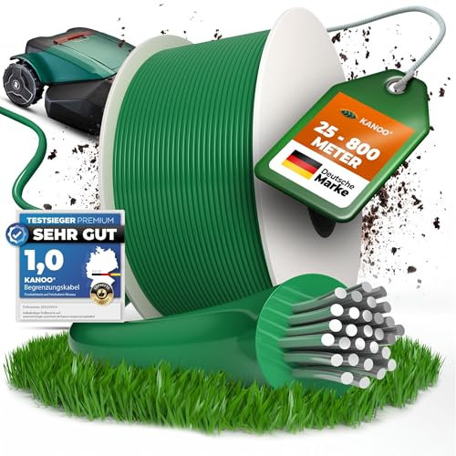 Kanoo® Cable Robot Recortadora - Compatible Universal - Cable periférico de alta calidad - Accesorios para cortacéspedes de las marcas Husqvarna, Gardena, Worx, Bosch y Yard Force
