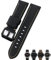 QTYQWC 24mm Carbon Fiber Uhrenarmband Schwarz Uhrenarmbänder Für Panerai pam 01661/00441 Uhrenarmbänder Für Männer Zubehör