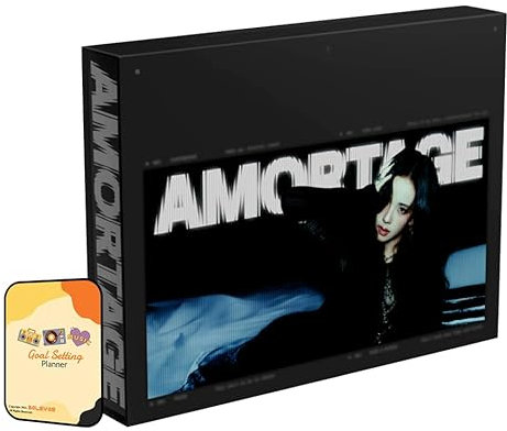 AMORTAGE JISOO (BLACKPINK) Album [BLACK Ver (DELUXE EDITION)]+Pre Order Benefits+BolsVos K-POP Inspired Freebies (Mini Album)