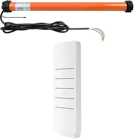 3T-MOTORS Funk-Markisenmotor 3T45-40RBX, für Gelenkmarkisen bis 5 m Ausladung, 80 kg Zugkraft, 40 Nm Drehmoment – inkl. Funk-Handsender, Adaptersatz 70 mm und Montagezubehör