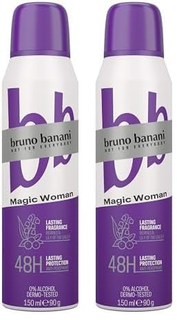 bruno banani Antitranspirant Magic Woman 150ml (Packung mit 2)
