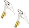 2 Pièces Cadenas Remorque avec 4 Clé Remplacement Verrou pour Attelage Remorque Verrouillage à Fiche pour Antivol Remorque Compatible avec Remorque pour Earth Maypole Daxara