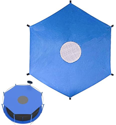 ARTGUTS Cubierta para trampolín azul, diámetro de 183 cm, para trampolín de 6 barras, protección solar, toldo impermeable, para jardín y terraza