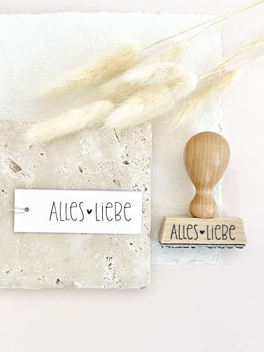 ALLES LIEBE – Holzstempel mit Herz | DIY für Karten, Geschenke & Mitbringsel