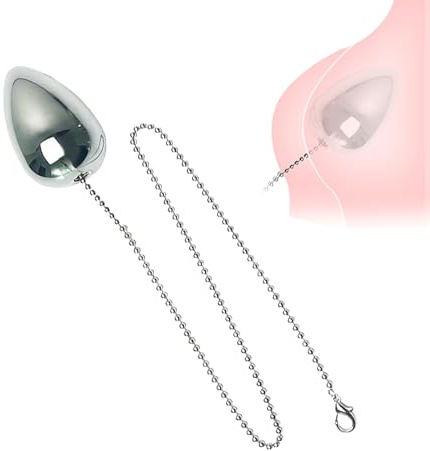 Thlsexy Analplug Edelstahl mit Kette 3 Größen Anal Dehner Set aus Metall – Glatte Analkugeln Dilatoren Anal Dildo Anal Ball Butt Plug Analhaken für Männer Frauen Paare SM Sexspielzeug(M)