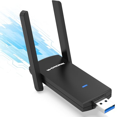 WONLINK Clé WiFi Puissante AC1300Mbps, Double Bande Clé WiFi pour PC