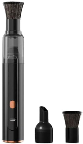 2-in-1 Mini Cordless Handheld Vacuum Cleaner 42000Pa Suction, USB Car Hoover for Home Office Desk Keyboard Pet Hair Cleaning (black)