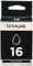 Lexmark Patrone Nr.16 Tinte 335 Seiten Z13/Z23/Z24/Z25/Z33/Z34/Z602/X75/X1150/i3, schwarz, LEX10N0016, Hohe (XL-) Ausbeute