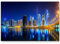 Paul Sinus Art Skyline Dubai bei Nacht - Leinwandbild 120x80cm