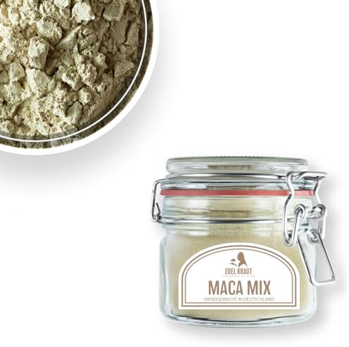 Maca Mix Pulver BIO aus Peru | Premium Maca Wurzel Pulver (Schwarz, Rot & Gelb)