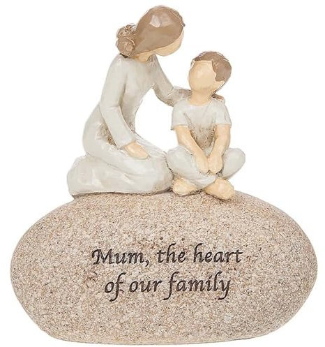 Angels Mum the Heart Of Our Sentimental Pebble Gift