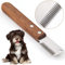 onebarleycorn - Couteau à Trimmer pour Main gauche Couteau à dénuder Professionnel pour Chien avec Manche Ergonomique en Bois