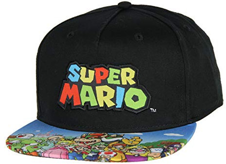 Bioworld Nintendo Super Mario Bestickt Charakter Gruppe Jugend einstellbare Snapback Hat