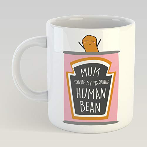 Mum You're My Favourite Human Bean Mug - Cute Mothers Day Gift - Mum's Birthday Present - Best Mum