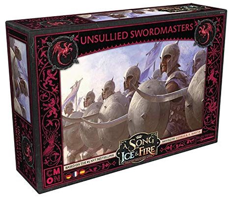 Asmodee | CMON | A Song of Ice & Fire – Schwertmeister der Unbefleckten | Erweiterung | Tabletop | 2 Spieler | Ab 14+ Jahren | 45+ Minuten | Deutsch | Mehrsprachig