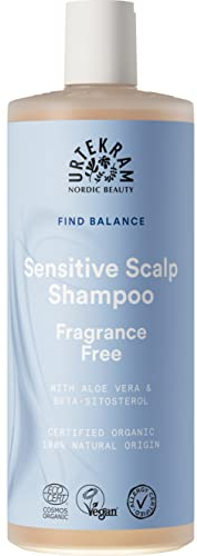 Urtekram Fragrance Free Shampoo – Zertifiziertes Bio-Shampoo Vegan, Parfümfrei für empfindliche Kopfhaut, Aloe Vera & Glycerin, sanfte Reinigung & Feuchtigkeit, 500 ml (1er Pack)