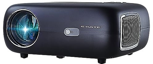 EGate K9 Pro-Max Automatic, Full HD 1080p Native, 6900L (400 ANSI), Android Projector for Home 4K, 534cm Max Screen | Auto Focus, Auto Keystone | Dual WiFi & BT | Netflix, Prime & more (E08i33, Black)