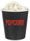 Balvi Bol Palomitas Popcorn Streaming Color Negro El Mejor Amigo en Tus Tardes de peli Plástico PP 18