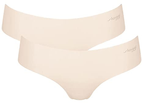 Sloggi Zero Microfibre 2.0 Hipster 2p Underwear, Angora, M (Pacco da 2) Donna