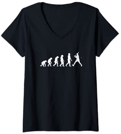 Damen Evolution Hockeyschläger, Hockeyschläger, Hockeyschläger T-Shirt mit V-Ausschnitt