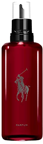 Ralph Lauren Polo Red Parfum Nachfüllpackung, Amber und holziger Duft, intensiver und eindrucksvoller Duft, langanhaltend, luxuriöses Herrenparfüm, 150 ml