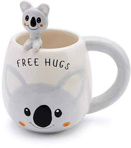Mousehouse Gifts - Koala Mug and Spoon Set, Novelty Animal Mugs for Children