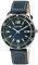 Raptor Simon Herren-Uhr Leder Datum Leuchtzeiger Analog Quarz RA20365 (grau)