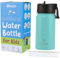 SOLARA Kids Water Bottle | Insulated Sipper Bottle 450ml | Hot & Cold for Travel, Home, School | Aqua
