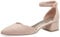 MARCO TOZZI Damen Pumps mit Riemen Glitzer Vegan, Beige (Powder), 40 EU