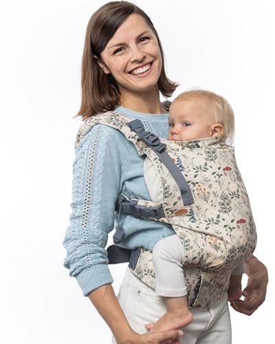 Boba X Porte-bébé – Évolutif de la naissance à la petite enfance, Porte-bébé ergonomique 2-en-1 avec bretelles croisables (Winter Garden)